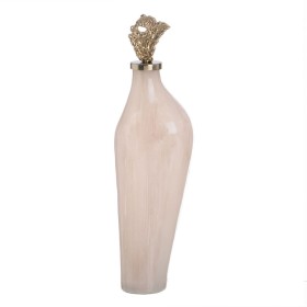 Bottle Cream Golden Aluminium Crystal 13 x 10 x 47 cm Decorative by BigBuy Home, Ornaments - Ref: S8807302, Price: 47,21 €, D...