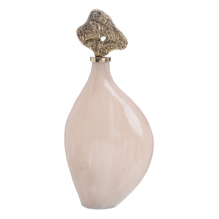 Bottle Cream Golden Aluminium Crystal 23 x 10 x 51 cm Decorative by BigBuy Home, Ornaments - Ref: S8807303, Price: 47,21 €, D...