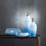 Bouteille Bleu Argenté Résine Verre 16 x 16 x 44 cm Décorative de BigBuy Home, Objets de décoration - Réf : S8807304, Prix : ...