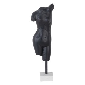 Figurine Décorative Blanc Noir Aluminium Marbre 16 x 10 x 62 cm de BigBuy Home, Objets de décoration - Réf : S8807306, Prix :...