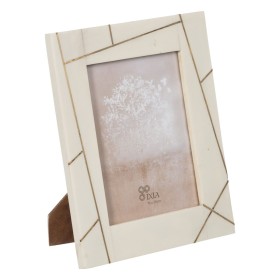 Photo frame Cream Golden Resin Copper 15 x 20 cm 22 x 1,5 x 27 cm by BigBuy Home, Table and wall frames - Ref: S8807313, Pric...