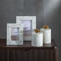 Cadre photo Crème Doré Résine Cuivre 10 x 15 cm 17 x 1,5 x 22 cm de BigBuy Home, Cadres muraux et de table - Réf : S8807314, ...