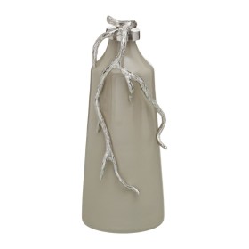 Bouteille Beige Argenté Aluminium Verre 15 x 11 x 37 cm Décorative de BigBuy Home, Objets de décoration - Réf : S8807316, Pri...