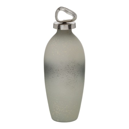 Botella Gris Plateado Aluminio Cristal 12 x 12 x 36 cm Decorativa de BigBuy Home, Adornos - Ref: S8807318, Precio: 34,98 €, D...