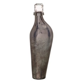 Botella Plateado Aluminio Cristal 13 x 10 x 43 cm Decorativa de BigBuy Home, Adornos - Ref: S8807324, Precio: 46,84 €, Descue...