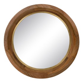 Miroir mural Doré Naturel 90 x 7,5 x 90 cm de BigBuy Home, Miroirs muraux - Réf : S8807331, Prix : 315,93 €, Remise : %