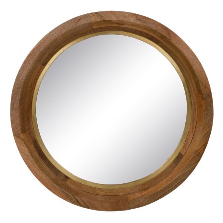 Wall mirror Golden Natural 90 x 7,5 x 90 cm by BigBuy Home, Wall-Mounted Mirrors - Ref: S8807331, Price: 315,93 €, Discount: %