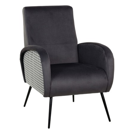 Poltrona Preto Cinzento 68 x 97 x 86 cm de BigBuy Home, Cadeiras - Ref: S8807334, Preço: 315,51 €, Desconto: %