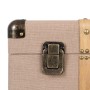 Set of Chests Taupe Linen Metal MDF Wood 77 x 47 x 42 cm (4 Units) by BigBuy Home, Storage boxes and chests - Ref: S8807337, ...