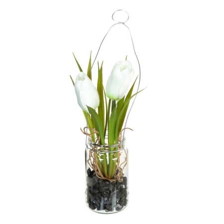 Planta Decorativa Poliéster Polietileno Ferro 7 x 7 x 24 cm de BigBuy Home, Plantas - Ref: S8807381, Preço: 4,33 €, Desconto: %