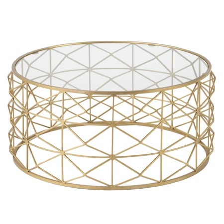 Centre Table Golden 98 x 98 x 44 cm by BigBuy Home, Tables - Ref: S8807382, Price: 411,52 €, Discount: %