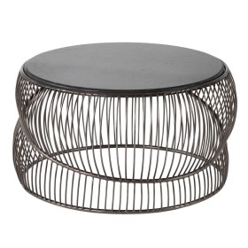 Mesa de Centro Negro Plateado 90 x 90 x 48 cm de BigBuy Home, Mesas - Ref: S8807383, Precio: 443,54 €, Descuento: %