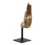 Figurine Décorative Noir Doré Bois 10 x 12 x 30 cm de BigBuy Home, Objets de décoration - Réf : S8807405, Prix : 73,31 €, Rem...