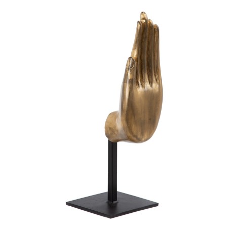 Decorative Figure Black Golden Wood 10 x 12 x 30 cm by BigBuy Home, Ornaments - Ref: S8807405, Price: 73,31 €, Discount: %