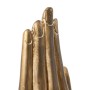 Decorative Figure Black Golden Wood 10 x 12 x 30 cm by BigBuy Home, Ornaments - Ref: S8807405, Price: 73,31 €, Discount: %