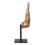 Decorative Figure Black Golden Wood 10 x 12 x 30 cm by BigBuy Home, Ornaments - Ref: S8807405, Price: 73,31 €, Discount: %