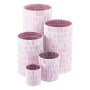 Candleholder Pink Crystal Cement 10 x 10 x 13 cm | Tienda24 - Global Online Shop Tienda24.eu