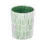 Bougeoir Vert Verre Ciment 10 x 10 x 13 cm | Tienda24 - Global Online Shop Tienda24.eu