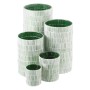 Bougeoir Vert Verre Ciment 10 x 10 x 13 cm | Tienda24 - Global Online Shop Tienda24.eu