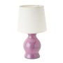 Lâmpada de mesa Branco Roxo 40 W 220-240 V 15 x 15 x 26 cm de BigBuy Home, Candeeiros de mesa e de cabeceira - Ref: S8807454,...