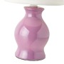 Lampe de bureau Blanc Violet 40 W 220-240 V 15 x 15 x 26 cm de BigBuy Home, Lampes de chevet - Réf : S8807454, Prix : 9,93 €,...