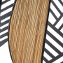 Décoration murale Noir Naturel Fer Fibre naturelle 81 x 4,5 x 102 cm de BigBuy Home, Objets de décoration - Réf : S8807480, P...