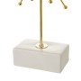 Candleholder White Golden Ceramic Iron 18,4 x 8,4 x 29,1 cm | Tienda24 - Global Online Shop Tienda24.eu