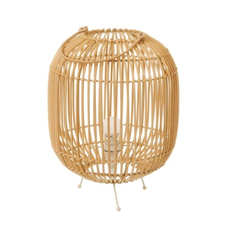 Desk lamp Natural Metal Rattan 40 W 220-240 V 27 x 27 x 35 cm by BigBuy Home, Bedside and Table Lamps - Ref: S8807517, Price:...