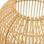 Lampada da tavolo Naturale Metallo Rattan 40 W 220-240 V 27 x 27 x 35 cm di BigBuy Home, Lampade da tavolo e abat-jour - Rif:...