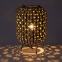 Desk lamp Black Metal Water hyacinth 40 W 220-240 V 21 x 21 x 30 cm by BigBuy Home, Bedside and Table Lamps - Ref: S8807524, ...