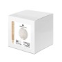 Lâmpada de mesa Branco Metal Bambu 40 W 220-240 V 20 x 20 x 23 cm de BigBuy Home, Candeeiros de mesa e de cabeceira - Ref: S8...