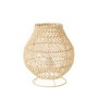 Lampada da tavolo Naturale Metallo Rattan 40 W 220-240 V 24 x 24 x 27 cm di BigBuy Home, Lampade da tavolo e abat-jour - Rif:...