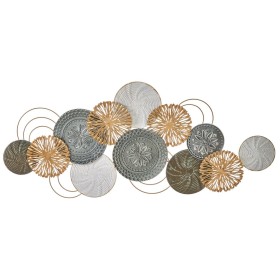 Wall Decoration Multicolour Iron Circles 120 x 4,5 x 51 cm by BigBuy Home, Ornaments - Ref: S8807572, Price: 85,72 €, Discoun...