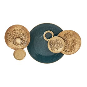 Wall Decoration Blue Golden Iron Circles 88 x 8,5 x 48 cm by BigBuy Home, Ornaments - Ref: S8807574, Price: 62,16 €, Discount: %