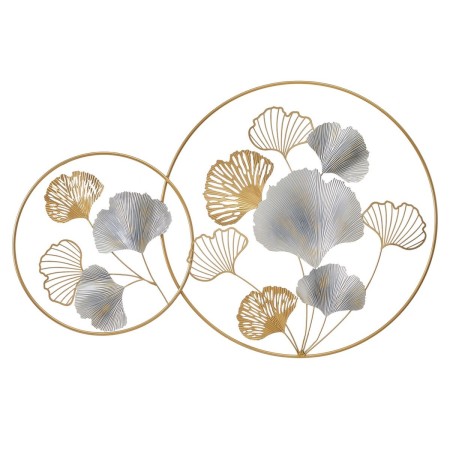 Decoração de Parede Dourado Prateado Ferro Bloemen 100 x 4 x 66 cm de BigBuy Home, Adornos - Ref: S8807577, Preço: 57,80 €, D...