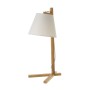 Lampe de bureau Blanc Naturel Bambou 40 W 220-240 V 27 x 21 x 50 cm de BigBuy Home, Lampes de chevet - Réf : S8807589, Prix :...