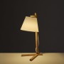 Desk lamp White Natural Bamboo 40 W 220-240 V 27 x 21 x 50 cm by BigBuy Home, Bedside and Table Lamps - Ref: S8807589, Price:...