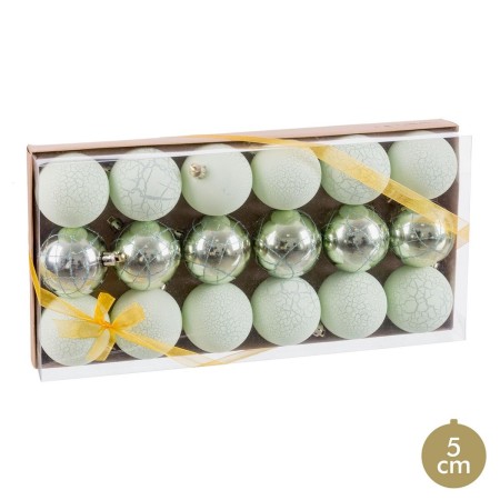 Bolas de Navidad Verde Plástico Ø 5 cm (18 Unidades) de BigBuy Home, Navidad - Ref: S8807639, Precio: 6,87 €, Descuento: %