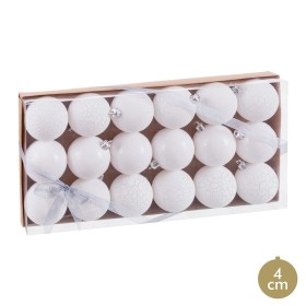 Bolas de Natal Branco Plástico Ø 5 cm (18 Unidades) de BigBuy Home, Natal - Ref: S8807641, Preço: 6,87 €, Desconto: %