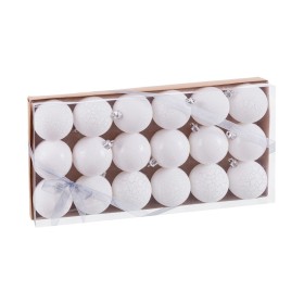 Boules de Noël Blanc Plastique Ø 4 cm (18 Unités) de BigBuy Home, Noël - Réf : S8807645, Prix : 6,53 €, Remise : %