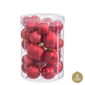 Bolas de Navidad Rojo Plástico (27 Unidades) de BigBuy Home, Navidad - Ref: S8807648, Precio: 6,99 €, Descuento: %