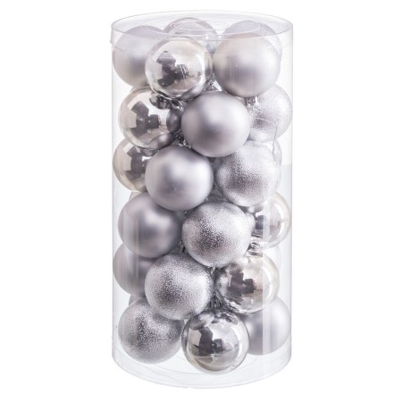 Boules de Noël Rouge Plastique Ø 6 cm (30 Unités) de BigBuy Home, Noël - Réf : S8807655, Prix : 10,22 €, Remise : %