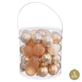 Boules de Noël Doré Plastique Ø 5 cm (40 Unités) de BigBuy Home, Noël - Réf : S8807657, Prix : 13,26 €, Remise : %