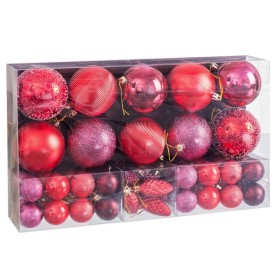 Bolas de Natal Vermelho Plástico (50 Unidades) de BigBuy Home, Natal - Ref: S8807659, Preço: 18,65 €, Desconto: %