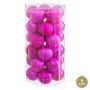 Christmas Baubles Fuchsia Plastic Ø 6 cm (30 Units) by BigBuy Home, Christmas - Ref: S8807663, Price: 10,22 €, Discount: %