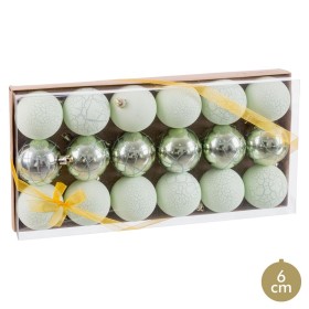 Boules de Noël Vert Plastique Ø 6 cm (18 Unités) de BigBuy Home, Noël - Réf : S8807668, Prix : 9,43 €, Remise : %