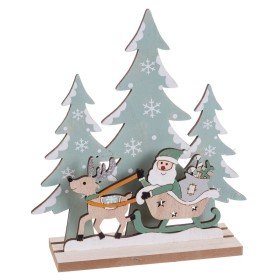 Figura Decorativa Árvore de Natal Cor de Rosa Plástico 10 x 38 x 10 cm (6 Unidades) | Tienda24 - Global Online Shop Tienda24.eu