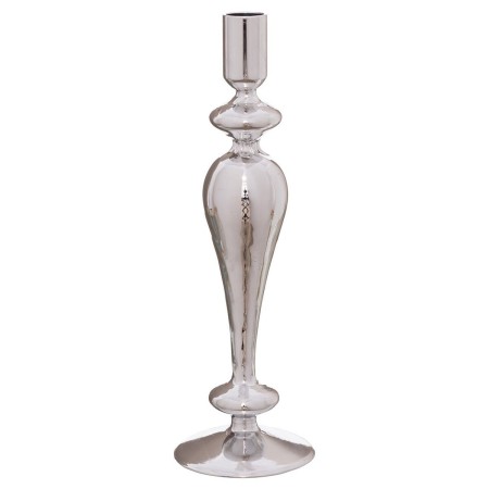 Candelabro Prateado Cristal Natal 9 x 9 x 28 cm | Tienda24 - Global Online Shop Tienda24.eu