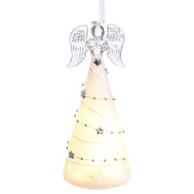 Décorations de Noël Transparent Ange 7 x 7 x 17 cm de BigBuy Home, Noël - Réf : S8807673, Prix : 9,08 €, Remise : %