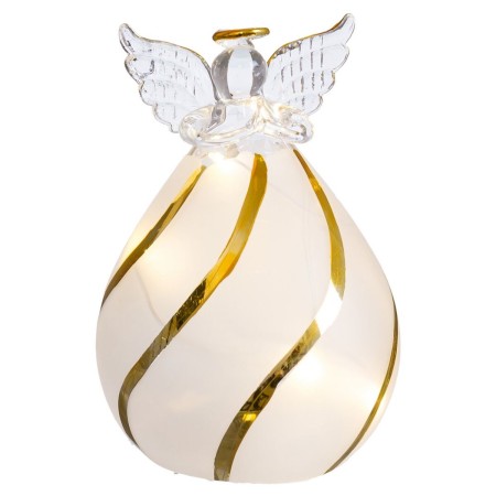 Christmas bauble Transparent Angel 8 x 8 x 11 cm by BigBuy Home, Christmas - Ref: S8807674, Price: 6,27 €, Discount: %